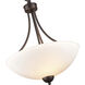 Ivey Lake 2 Light 15 inch Rubbed Bronze Pendant Ceiling Light